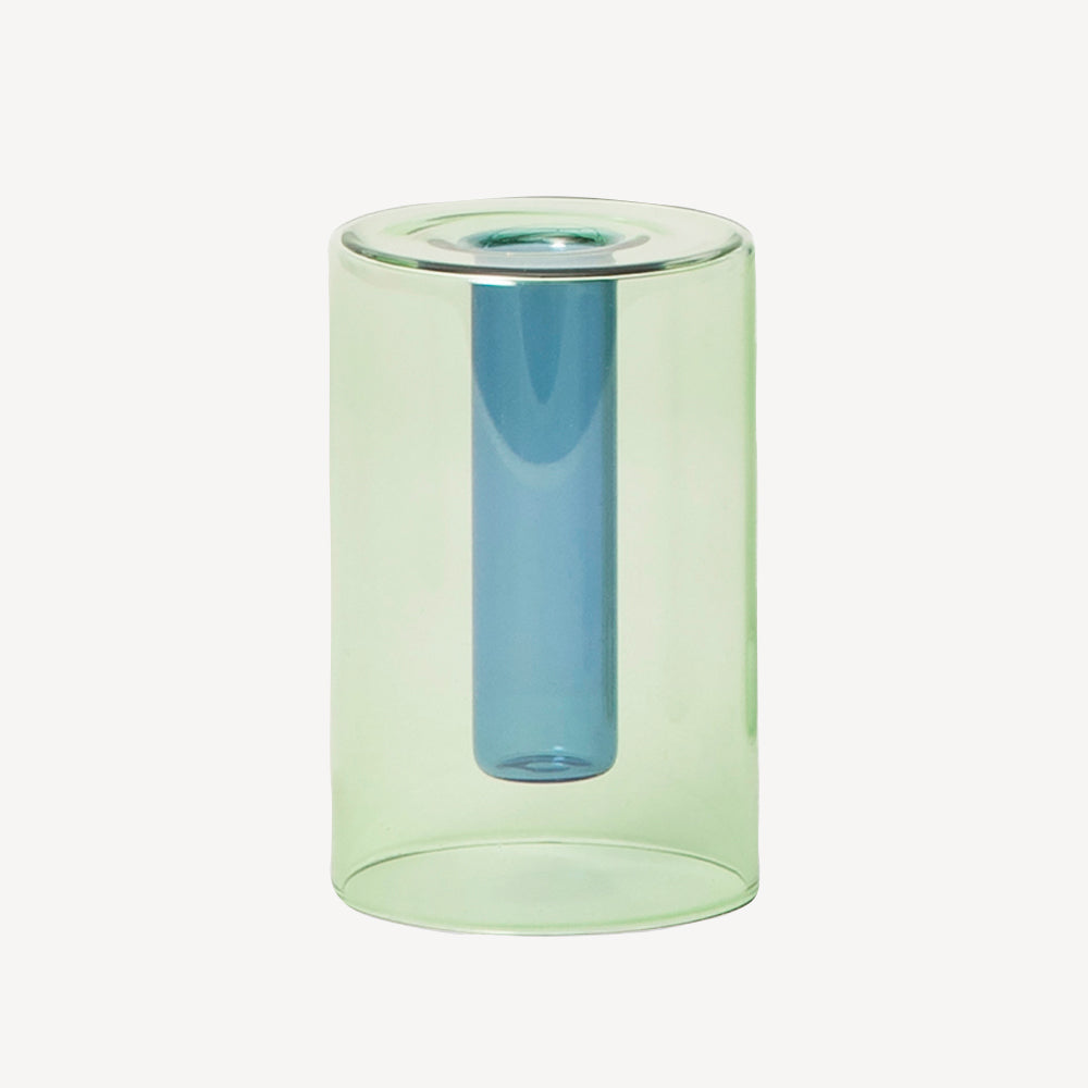 Green Small Reversible Vase-Block Design-softstore.co