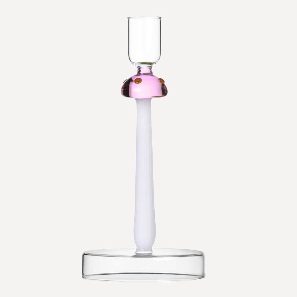Pink Mushroom Candle Holder-Ichendorf Milano-softstore.co