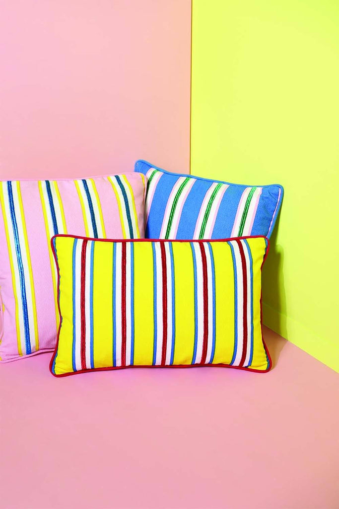 Cushion Stripe Yellow-&Klevering-softstore.co
