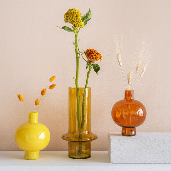 French Vanilla Glass Vase-Urban Nature Culture-softstore.co