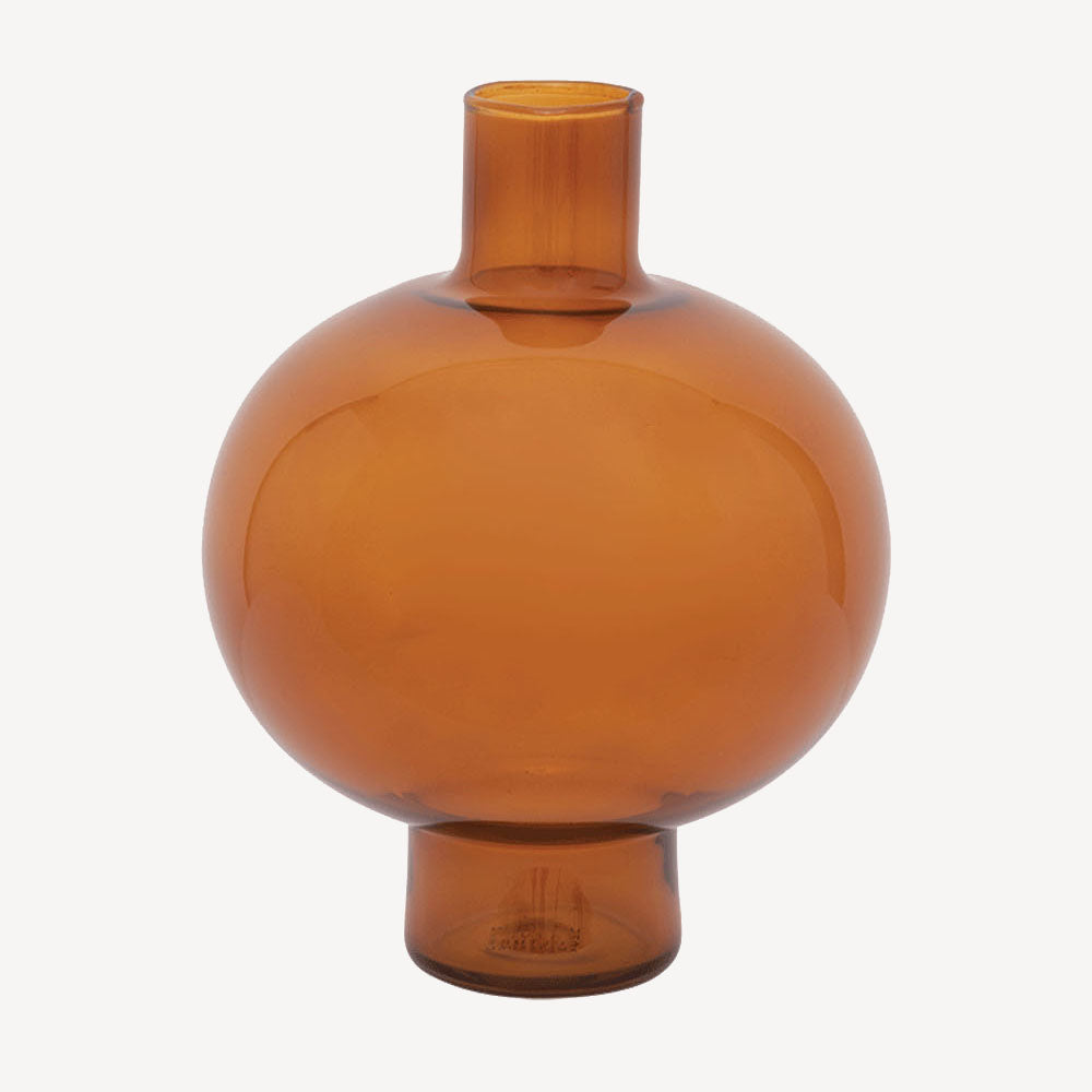 Golden Oak Glass Vase-Urban Nature Culture-softstore.co