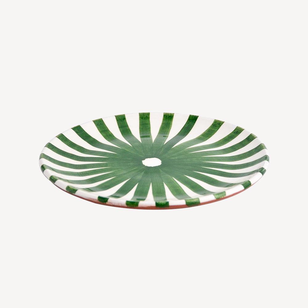 Green Ray Dessert Plate-Casa Cubista-softstore.co