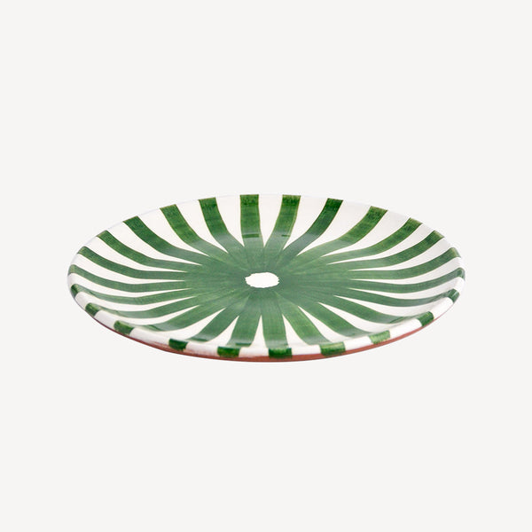 Green Ray Dessert Plate-Casa Cubista-softstore.co