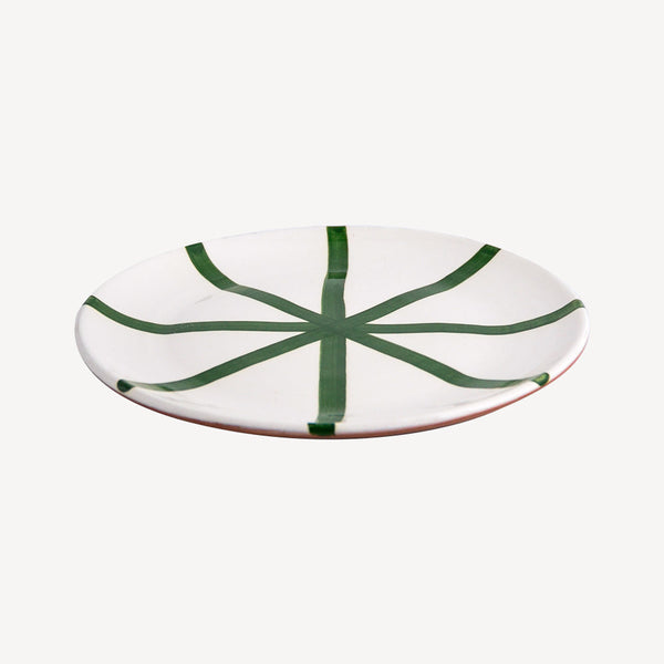 Green Segment Dinner Plate-Casa Cubista-softstore.co
