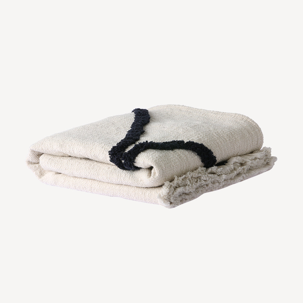White and Black Throw-HK Living-softstore.co
