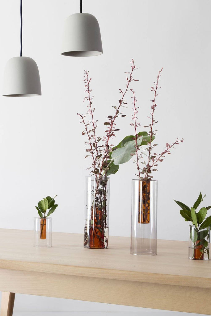 Smoked Small Reversible Vase-Block Design-softstore.co