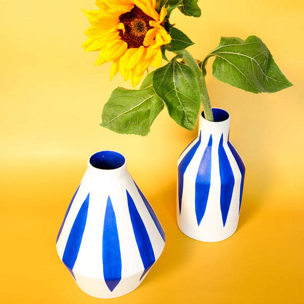 Blue Diamond Vase-Sophie Alda-softstore.co