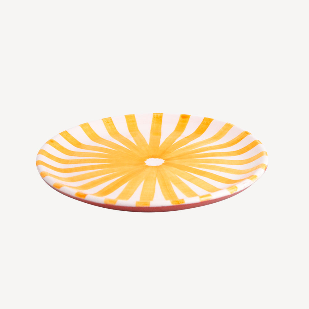 Tangerine Ray Dessert Plate-Casa Cubista-softstore.co