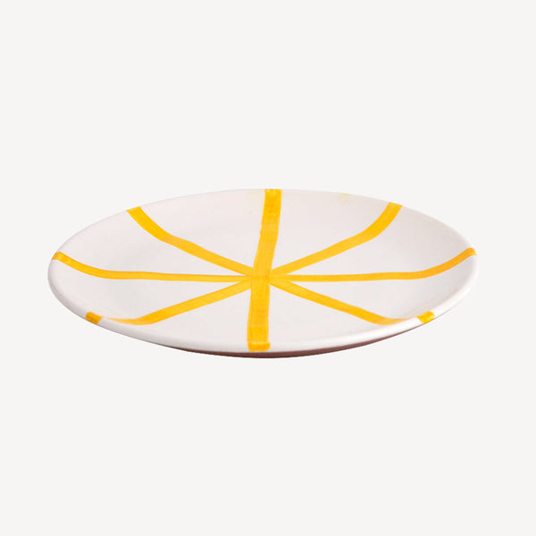 Tangerine Segment Dinner Plate-Casa Cubista-softstore.co