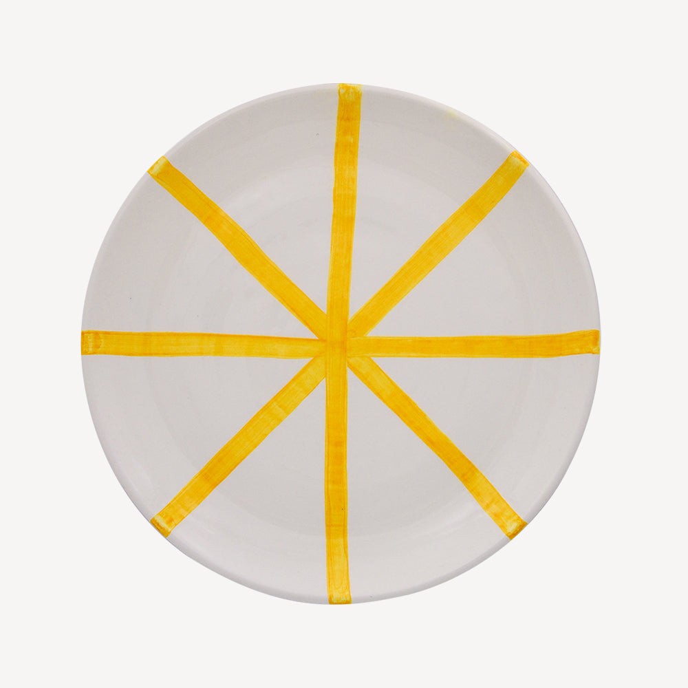 Tangerine Segment Dinner Plate-Casa Cubista-softstore.co