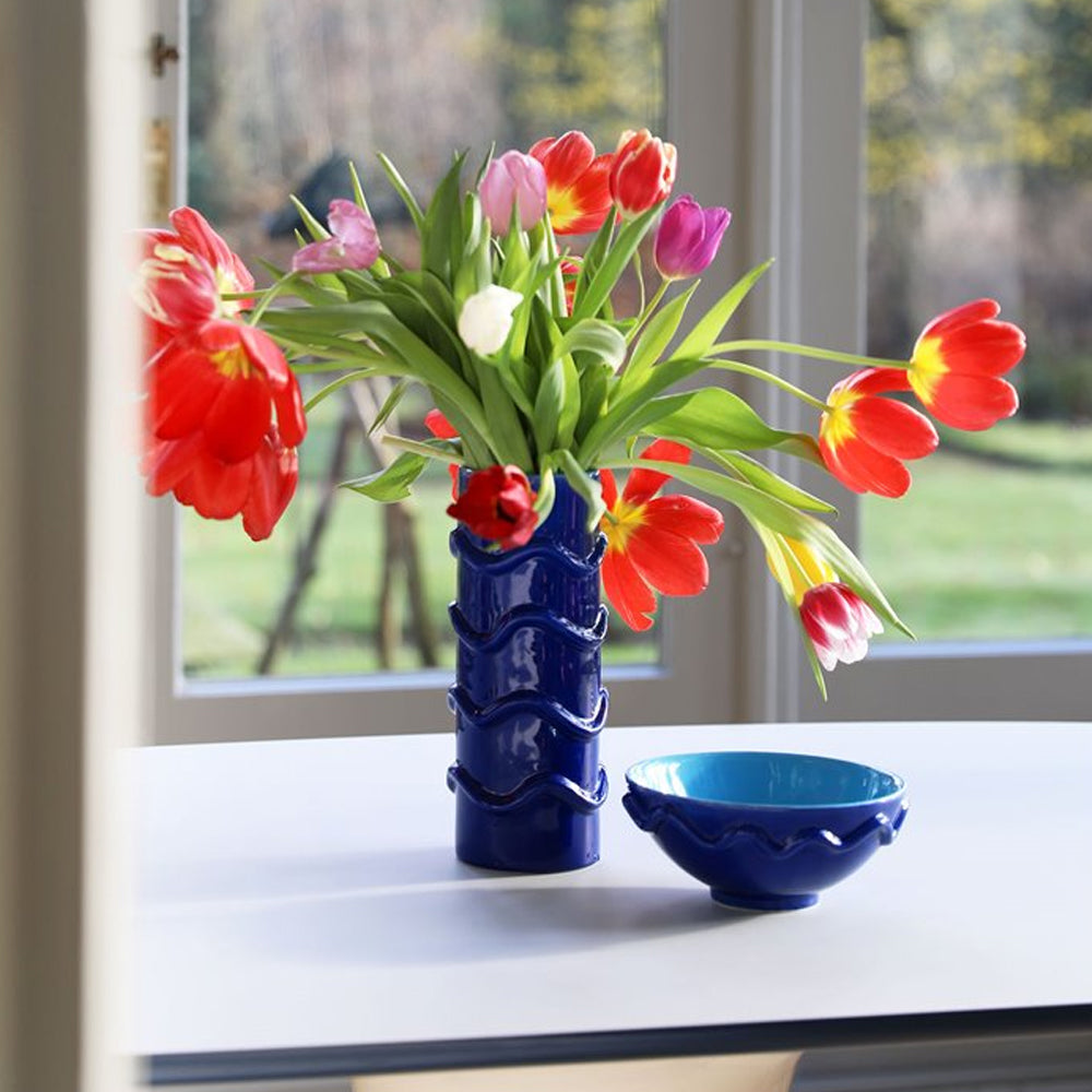 Vase wavy blue-&Klevering-softstore.co