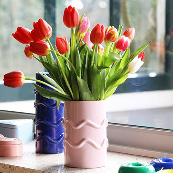 Vase Wavy Pink-&Klevering-softstore.co