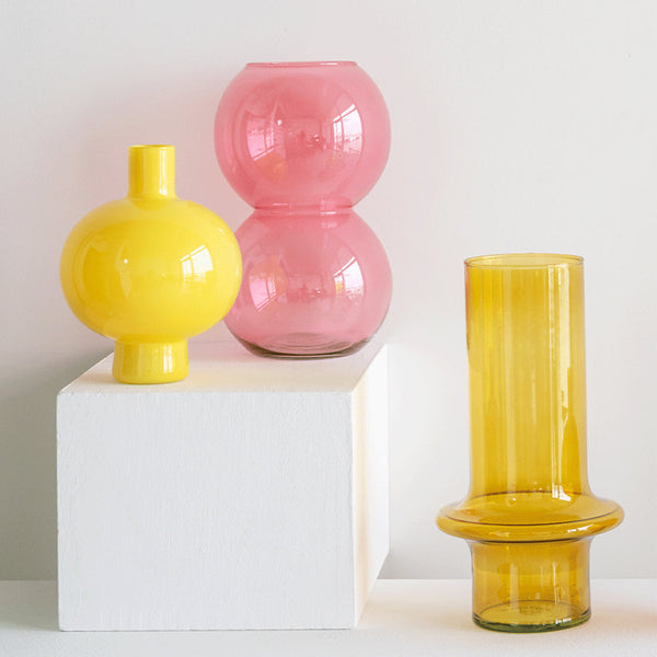 Yolk Yellow Tall Vase-Urban Nature Culture-softstore.co